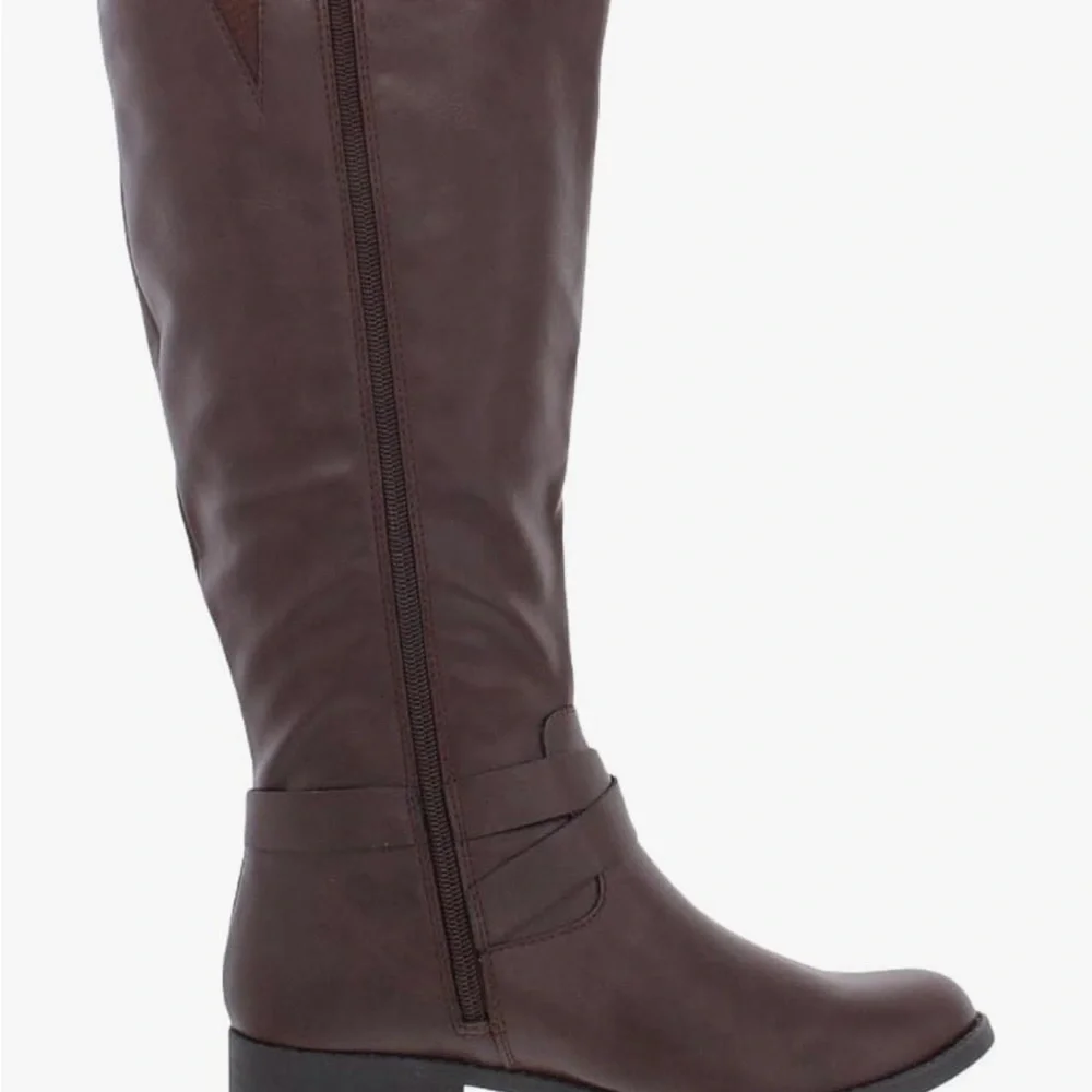 Style & Co. Tall Buckle-Accent Boots in Brown